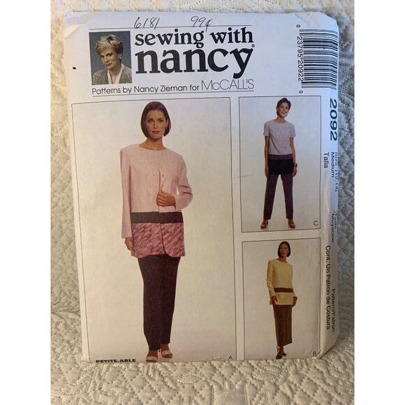 Sewing with Nancy Misses Dress Sewing Pattern sz 12-14 2092 - uncut - Picture 11 of 11